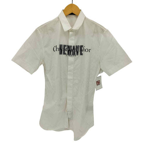 ディオールオム Dior HOMME 17aw クリス期 Newave Logo Print Short Sleeve Shirt メンズ FR:38