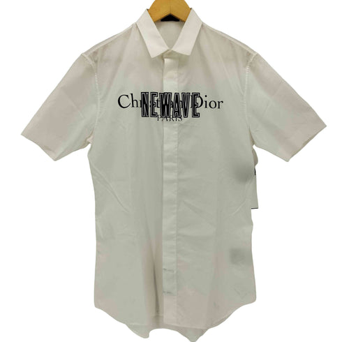ディオールオム Dior HOMME 17aw クリス期 Newave Logo Print Short Sleeve Shirt メンズ FR:38