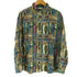 una tina シルク100% アンフォラモチーフ 総柄 L/S シャツ レディース