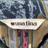 una tina シルク100% アンフォラモチーフ 総柄 L/S シャツ レディース
