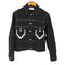 ベイシックス BASICKS 22ss Hear Painting Denim Jacket ハートペイント デニムジャケット レディース W