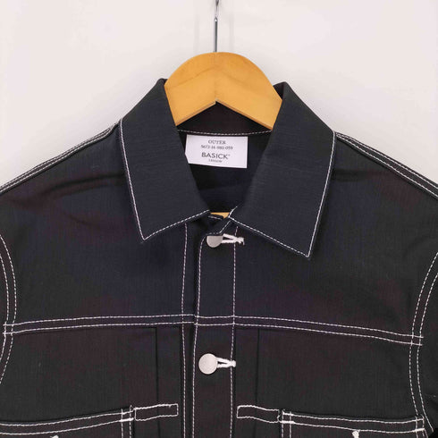 ベイシックス BASICKS 22ss Hear Painting Denim Jacket ハートペイント デニムジャケット レディース W
