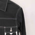 ベイシックス BASICKS 22ss Hear Painting Denim Jacket ハートペイント デニムジャケット レディース W