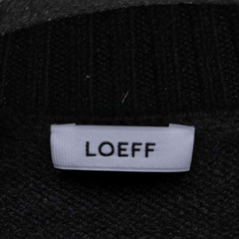 ロエフ LOEFF 5ゲージ ダメージ加工 ウールニット セーター メンズ 2