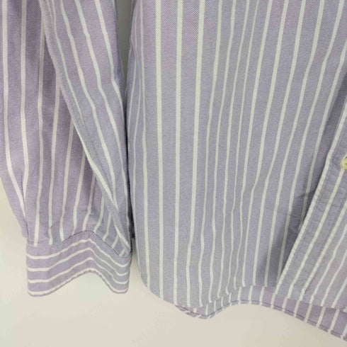 ラルフローレン RALPH LAUREN slim fit ストライプ コットン オックスフォード ボタンダウン シャツ メンズ import:L