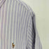 ラルフローレン RALPH LAUREN slim fit ストライプ コットン オックスフォード ボタンダウン シャツ メンズ import:L
