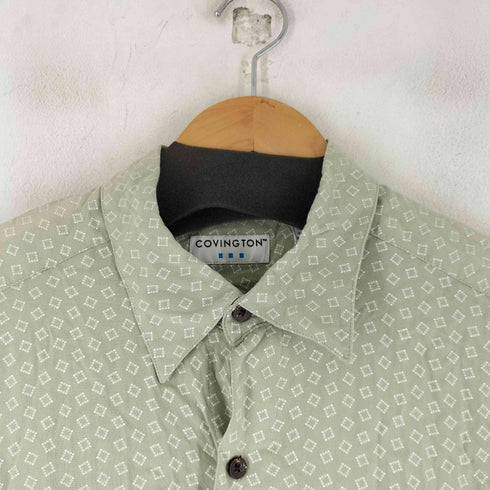 コヴィントン Covington レーヨン 総柄 S/S シャツ メンズ import:L