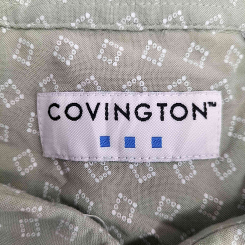 コヴィントン Covington レーヨン 総柄 S/S シャツ メンズ import:L