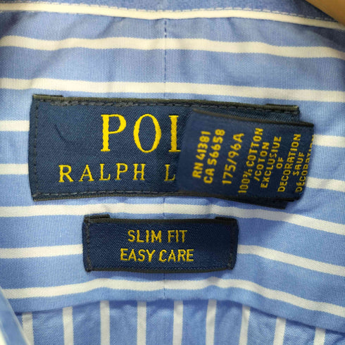 ポロラルフローレン POLO RALPH LAUREN slim fit easy care ストライプ コットン ドレスシャツ メンズ 16 31/33