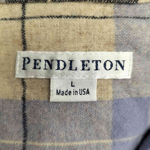 ペンドルトン PENDLETON MADE IN USA チェック柄 ウール シャツ レディース import:L