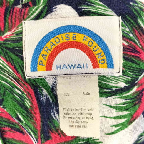 パラダイスファウンド PARADISE FOUND レーヨン 開襟 アロハシャツ メンズ