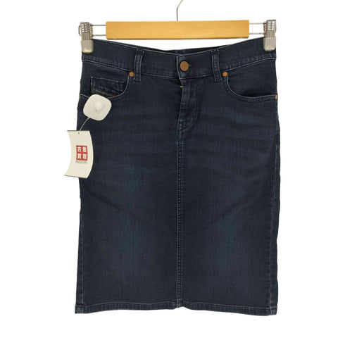 ディーゼル DIESEL ジップフライ ショート デニム スカート レディース 25