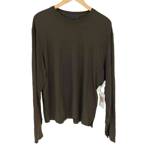 プラダ PRADA シルク90 クルーネックロングスリーブ メンズ import:M
