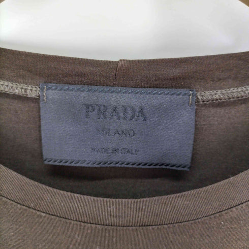 プラダ PRADA シルク90 クルーネックロングスリーブ メンズ import:M