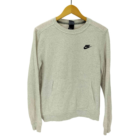 ナイキ NIKE ロゴ スウォッシュ 刺繍 スウェット トレーナー 霜降り ポケット ポケ付き メンズ JPN:M