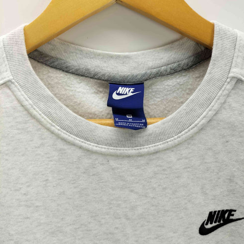 ナイキ NIKE ロゴ スウォッシュ 刺繍 スウェット トレーナー 霜降り ポケット ポケ付き メンズ JPN:M