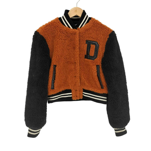 ディーゼル DIESEL ブランド ロゴ 刺繍 ボア ジャケット レディース import:S