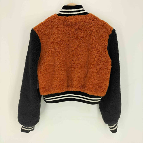 ディーゼル DIESEL ブランド ロゴ 刺繍 ボア ジャケット レディース import:S