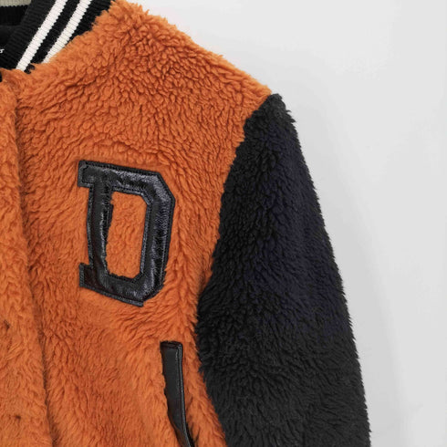 ディーゼル DIESEL ブランド ロゴ 刺繍 ボア ジャケット レディース import:S