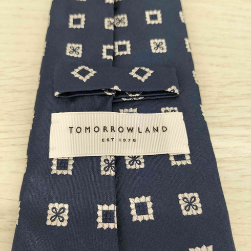 トゥモローランド TOMORROWLAND 総柄 シルクネクタイ メンズ
