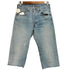 リーバイス Levis 501 ボタン裏555刻印 バレンシア工場製 ボタンフライ カットオフ クロップドデニム レディース W30 L36
