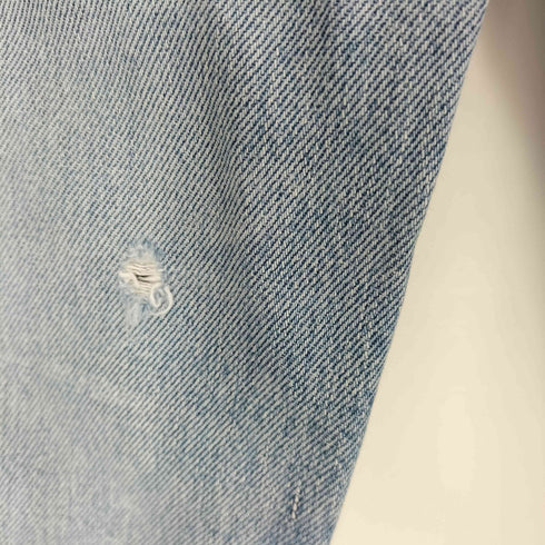リーバイス Levis 501 ボタン裏555刻印 バレンシア工場製 ボタンフライ カットオフ クロップドデニム レディース W30 L36