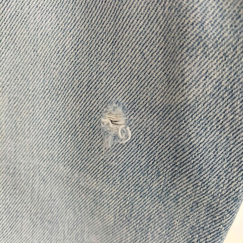 リーバイス Levis 501 ボタン裏555刻印 バレンシア工場製 ボタンフライ カットオフ クロップドデニム レディース W30 L36