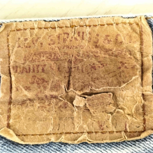 リーバイス Levis 501 ボタン裏555刻印 バレンシア工場製 ボタンフライ カットオフ クロップドデニム レディース W30 L36