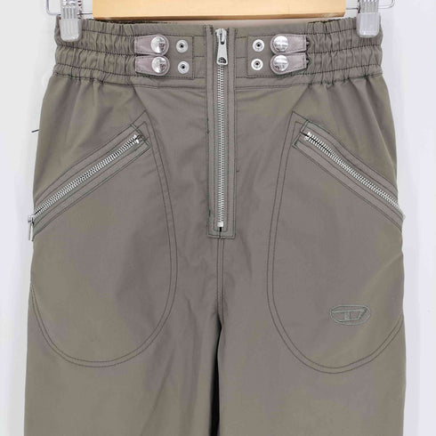 ディーゼル DIESEL 22SS P-BORGOGNA ジップフライ ストレッチ カーゴパンツ レディース S