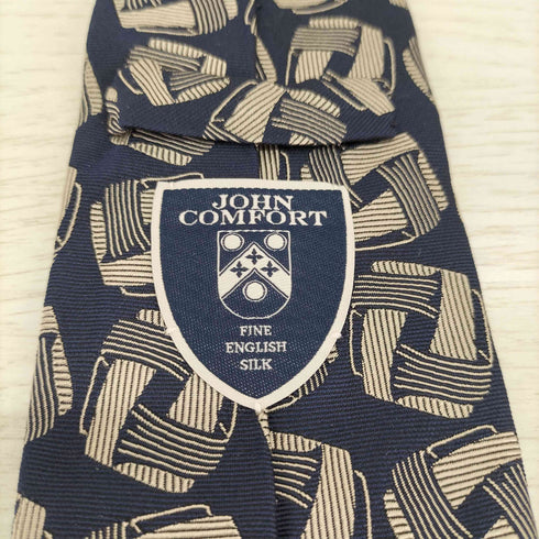 JOHN COMFORT 総柄シルクネクタイ メンズ