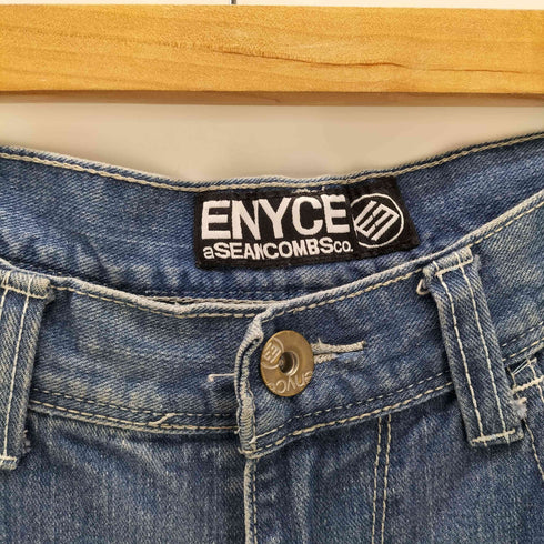 エニーチェ enyce 00S ロゴ 刺繍 ワイド ストレート デニム パンツ B系 Y2K メンズ