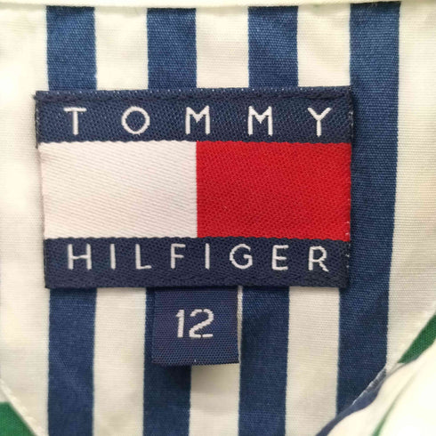 トミーヒルフィガー TOMMY HILFIGER 90-00s ストライプ L/S BDシャツ レディース 12