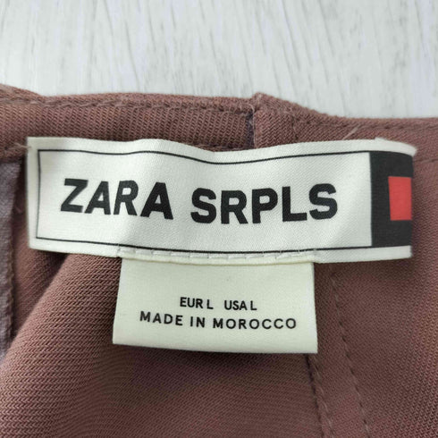 ザラ ZARA リヨセルウール ベルト ノースリーブミディ丈ワンピース レディース import:L