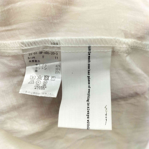 ニトカ nitca リネン混 L/S ワンピース レディース FREE
