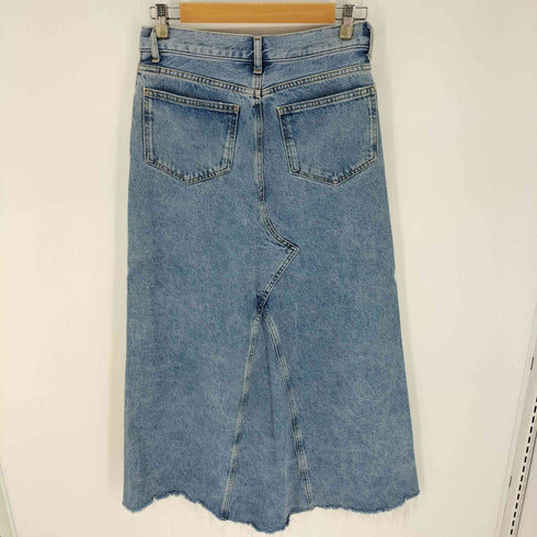 ザラ ZARA ボタンフライ 切りっぱなし スリッド デニムスカート レディース JPN:S