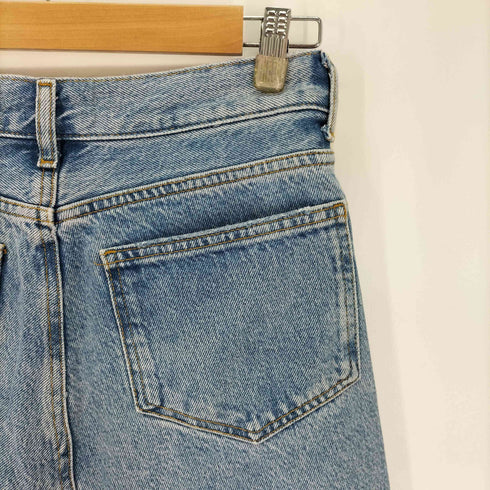 ザラ ZARA ボタンフライ 切りっぱなし スリッド デニムスカート レディース JPN:S