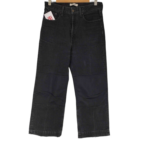 モンキータイム MONKEY TIME BLACK DENIM KNEE PANEL BAGGY メンズ JPN:M