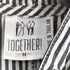 TOGETHER ヒッコリーストライプ フーデッド オールインワン レディース M