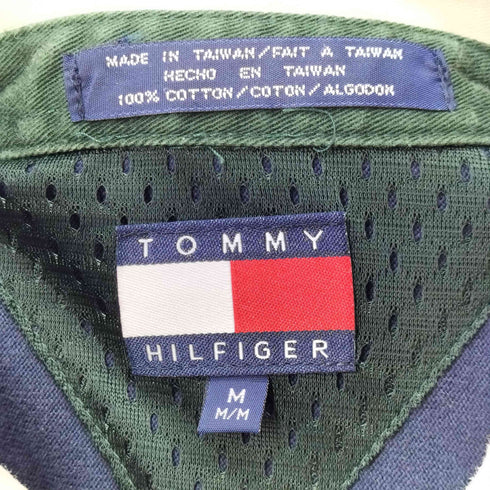トミーヒルフィガー TOMMY HILFIGER 90S エンブレム刺繍 ラガーシャツ メンズ import:M