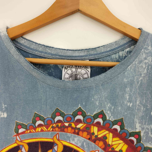NO.TIME タイダイ染 太陽 ロゴ プリント S/S Tシャツ メンズ import:L