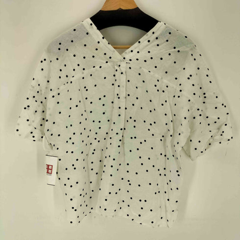 アーバンリサーチドアーズ URBAN RESEARCH DOORS リネンドットVネックブラウス レディース ONE SIZE