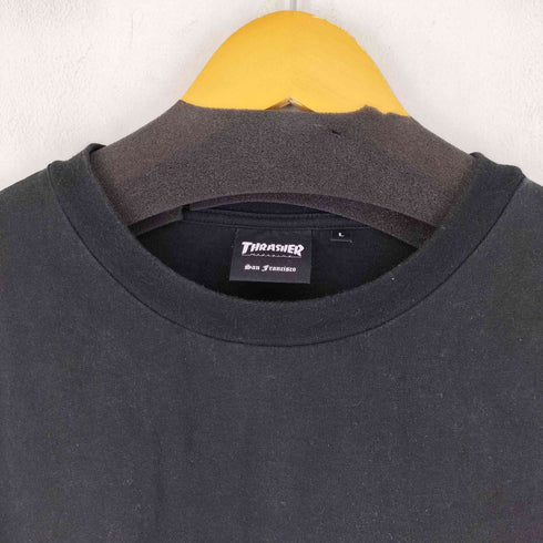 スラッシャー THRASHER ワンポイントロゴ刺繍 ハーフスリーブ ビッグシルエットTシャツ メンズ JPN:L