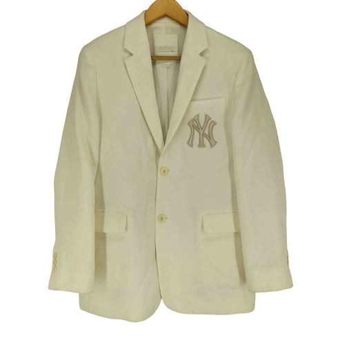エムエルビー MLB Unisex Solid Black White Blazer メンズ S