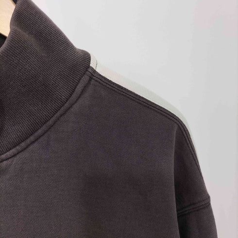 トミーヒルフィガー TOMMY HILFIGER 00s ラバーロゴ フレンチテリー スウェット ジップアップ ジャケット メンズ import:XL