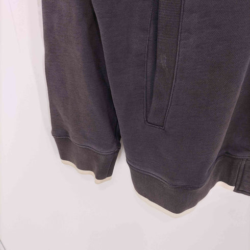 トミーヒルフィガー TOMMY HILFIGER 00s ラバーロゴ フレンチテリー スウェット ジップアップ ジャケット メンズ import:XL