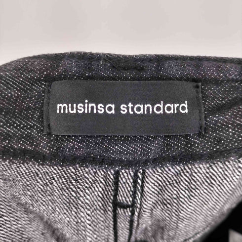 MUSINSA STANDARD リネンライクワイドデニムパンツ レディース 26