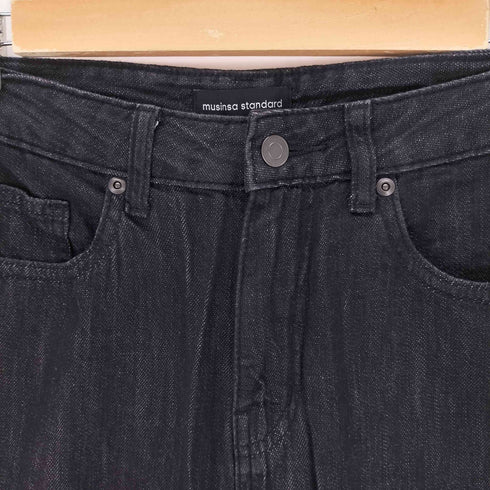 MUSINSA STANDARD リネンライクワイドデニムパンツ レディース 26