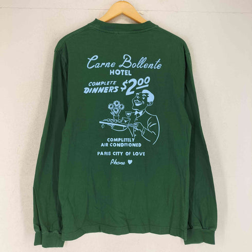 カルネボレンテ Carne Bollente 両面プリント L/S Tシャツ メンズ S