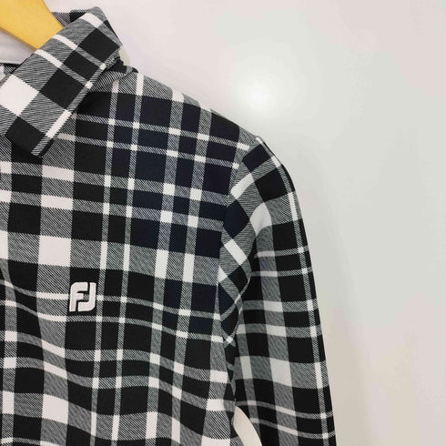 FootJoy チェック ジャカード フリースシャツ ギンガムチェック レディース JPN:L