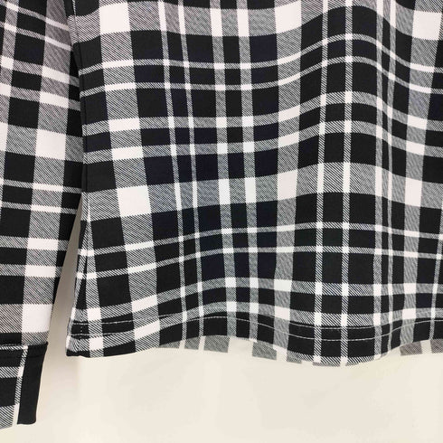 FootJoy チェック ジャカード フリースシャツ ギンガムチェック レディース JPN:L